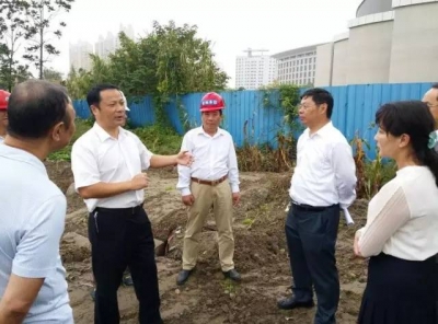 李新桥深入市文化中心调研项目建设情况