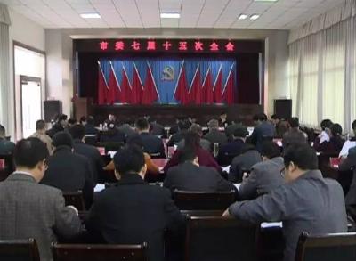 市委七届十五次全会召开