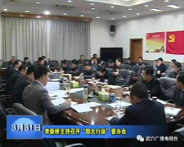 市长李新桥主持召开“四大行动”督办会