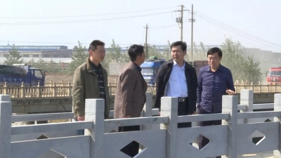 市委书记郝胜勇检查督办水利灾后重建“三大项目”和高标准农田建设