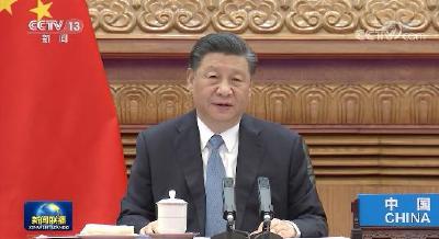 习近平同法国德国领导人举行视频峰会