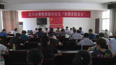 东新村社区黑臭水体治理暨环境卫生整治“百日攻坚”大会召开