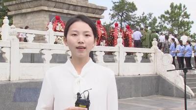 我市隆重举行烈士纪念日向烈士纪念碑敬献花篮仪式