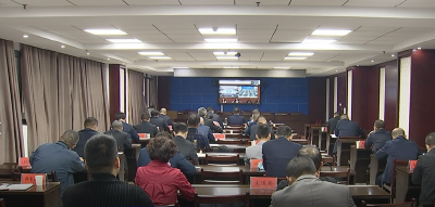 我市集中收听收看黄冈市推进优化营商环境和土地违法违规问题整改工作视频会