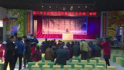 市百姓宣讲团走进花桥镇杨二岭村开展党的十九届六中全会精神百姓宣讲报告会