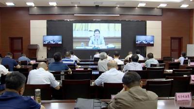 我市集中收听收看黄冈市服务业发展工作视频会  