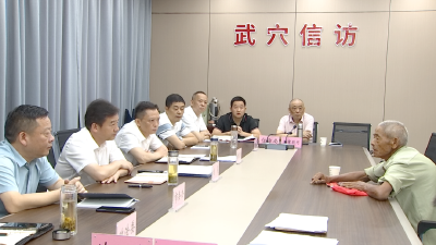 胡昊到市群众信访接待服务中心接访  