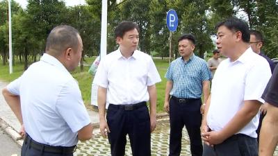 胡昊到田镇园区调研道路交通、生态环保、项目建设等工作  