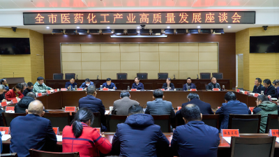 全市医药化工产业高质量发展座谈会召开