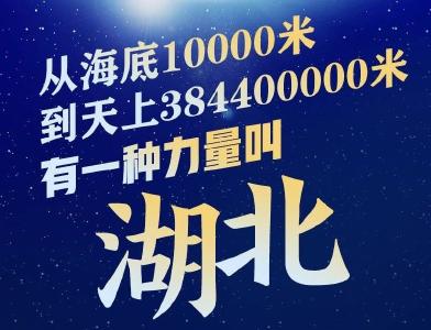 從海底10000米到天上384400000米，有一種力量叫湖北