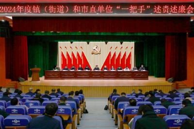 2024年度镇（街道）和市直单位“一把手”述责述廉会议召开  