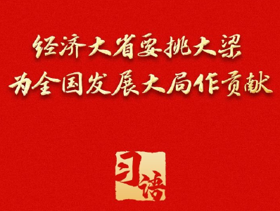 习语丨总书记为什么多次强调“经济大省挑大梁”？