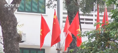 习近平同越共中央总书记苏林、越南国家主席梁强共同会见中越人民大联欢活动代表