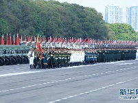 习近平检阅驻港部队现场