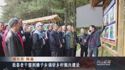 我县老干部到榛子乡调研乡村振兴建设