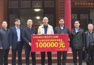 湖北省农行行长陈金焱到南阳镇白竹村调研精准扶贫工作