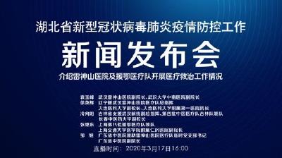 直播 | 湖北新冠肺炎疫情防控工作新闻发布会介绍雷神山医院及援鄂医疗队开展医疗救治工作情况