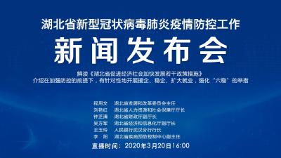 直播 | 第51场湖北新冠肺炎疫情防控工作新闻发布会解读《湖北省促进经济社会加快发展若干政策措施》