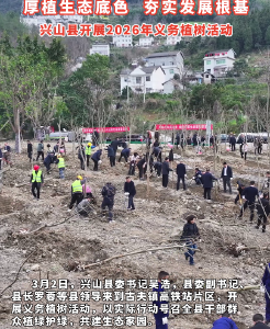 厚植生态底色 夯实发展根基 兴山县开展2026年义务植树活动
