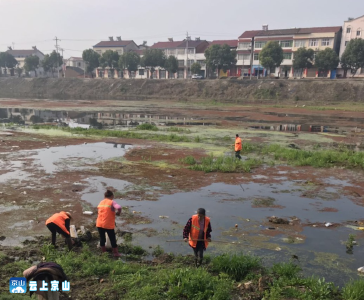 京山市宋河镇扎实开展河道环境清理整治行动
