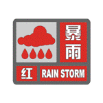 暴雨红色预警: 预计未来3小时，京山局部有100毫米以上降水，伴有雷电，阵风7-9级...