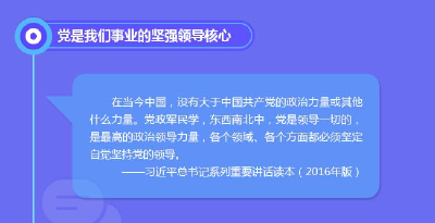 习近平带领我们走过的这不平凡五年——加强党的领导篇