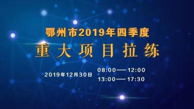 直播｜鄂州市2019年第四季度重大项目拉练