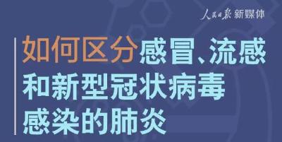 有用！如何区分感冒流感和新型冠病毒肺炎