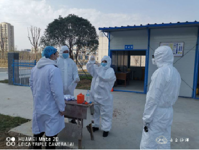 沙洋：开展医疗机构和集中隔离点污水监测工作