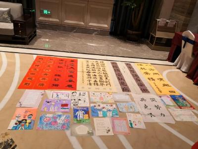 荆门台州两地联手，169幅书画致敬最美逆行人