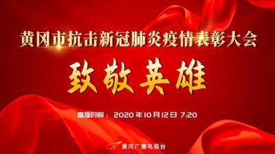 直播:黄冈市抗击新冠肺炎疫情表彰大会