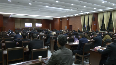 我县组织收听收看全国全省全市疫情防控工作电视电话会议