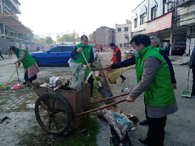 沙洋县文化和旅游局开展党员志愿者卫生整治清扫活动