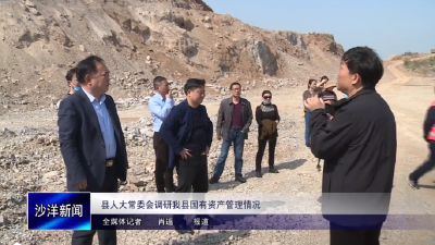 V视丨县人大常委会调研我县国有资产管理情况