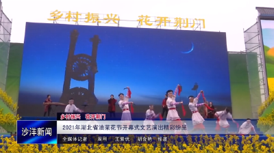 V视丨2021年湖北省油菜花节开幕式文艺演出精彩纷呈