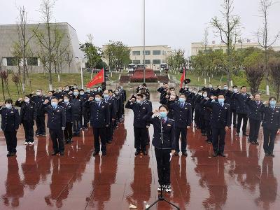 弘扬革命传统 赓续精神血脉--沙洋县4月份“支部主题党日”活动