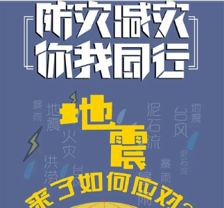 防灾减灾宣传周 | 图说：地震来了怎么办？