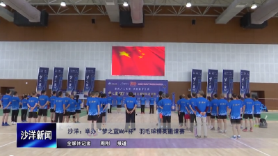 V视丨沙洋：举办“梦之蓝M6+杯”羽毛球精英邀请赛
