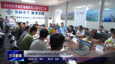 V视丨348国道沙洋城区绕城段工程通过交工验收 