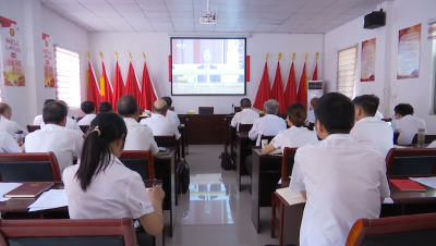 沙洋县干部群众收听收看庆祝中国共产党成立100周年大会直播