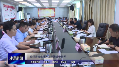 V视丨沙洋县疫苗接种工作推进会召开