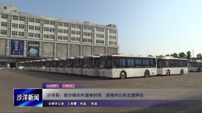 V视丨沙洋县：部分镇农村道路封闭 县城内公共交通停运