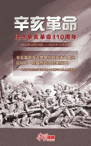 海报：纪念辛亥革命110周年