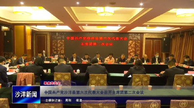 V视丨中国共产党沙洋县第六次代表大会召开主席团第二次会议