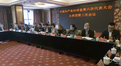 中国共产党沙洋县第六次代表大会召开主席团第三次会议