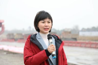 李莉丽参加2021年四季度全省投资和重大项目建设视频拉练活动荆荆铁路（沙洋段）项目分会场活动