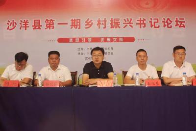 沙洋县举办首期“乡村振兴书记论坛”