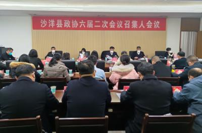 【聚焦两会】政协沙洋县第六届委员会第二次会议召集人第二次会议召开