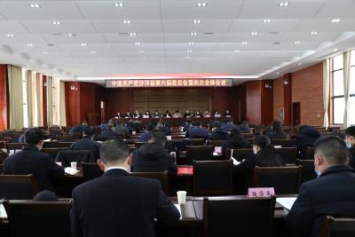 中国共产党沙洋县第六届委员会第四次全体会议召开