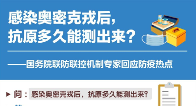 感染奥密克戎后，抗原多久能测出来？——国务院联防联控机制专家回应防疫热点